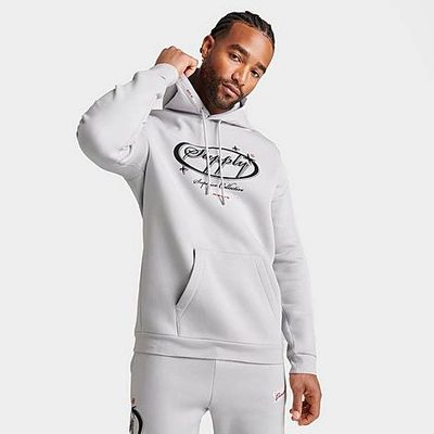 Shop Supply And Demand Men's Aoki Hoodie In Grey/black/jester Red