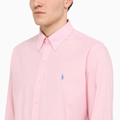 Shop Polo Ralph Lauren Pink Custom Fit Shirt
