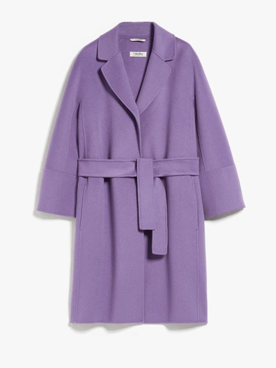 Shop 's Max Mara Arona Wool Coat In Lavander