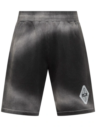 Shop A-cold-wall* A Cold Wall Shorts Gradient Jersey In Black