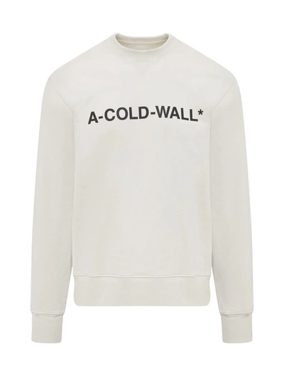Shop A-cold-wall* A-cold-wall Sweatshirt Crew Neck In White