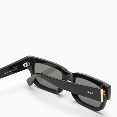 Shop Retrosuperfuture Roma 3627 Black Sunglasses