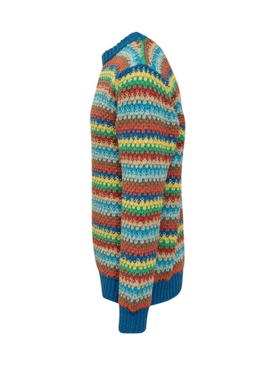 Shop Alanui Crew Neck Sweater In Multicolor