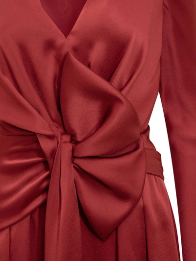 Shop Alberta Ferretti Dress In Red