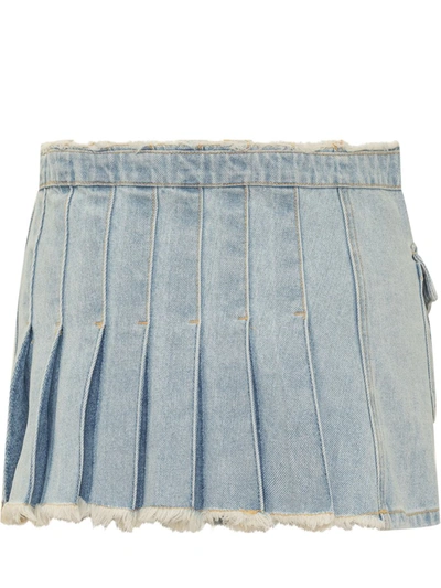 Shop Andersson Bell Mini Apron Skirt In Blue