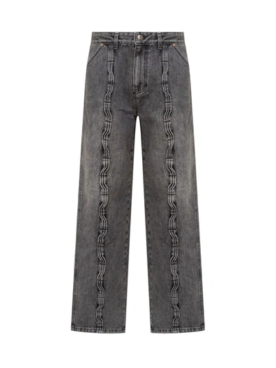 Shop Andersson Bell Wide Leg Jeans In Black