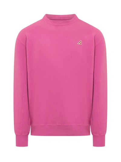 Shop Autry Ease Sweatshirt In Pink