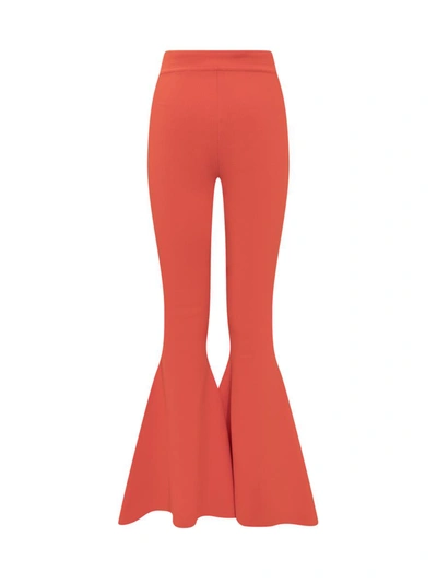 Shop A.w.a.k.e. Awake Mode Knitted Flared Trousers In Red