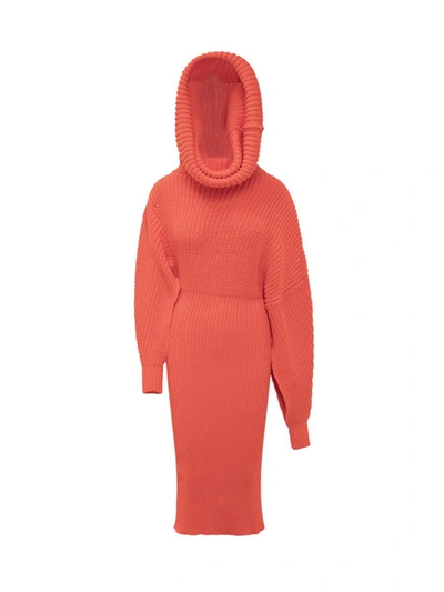 Shop A.w.a.k.e. Awake Mode Midi Knit Dress In Red