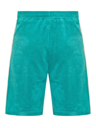 Shop Barrow Cotton Shorts In Blue