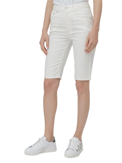 Shop Chiara Ferragni 5-pocket Bermuda Shorts In White