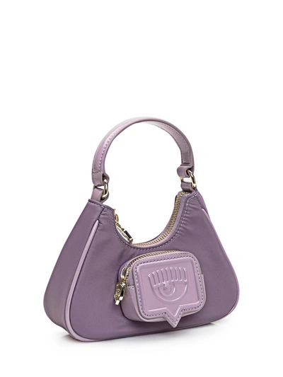 Shop Chiara Ferragni Vicky Mini Bag In Purple