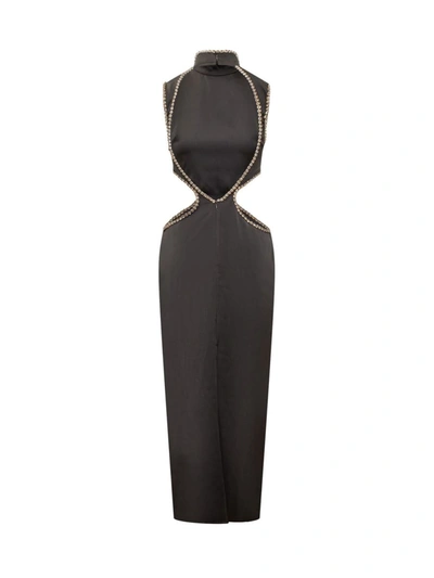 Shop De La Vali Baldassar Dress In Black