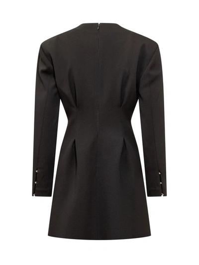 Shop Del Core V-neck Dress In Black