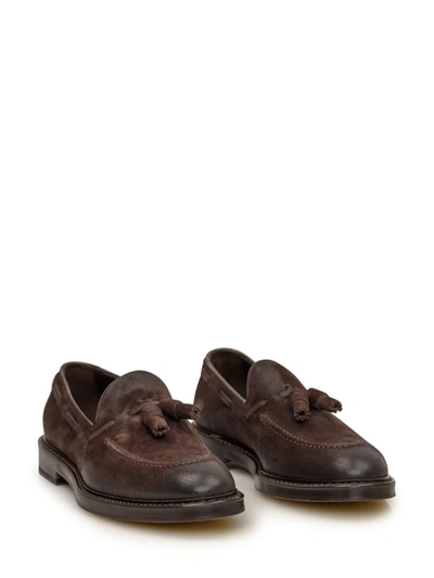 Shop Doucal's Moccasin In Brown