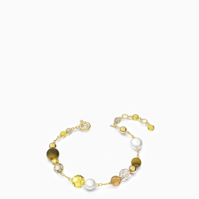 Shop Swarovski Somnia Gold Bracelet With Crystals