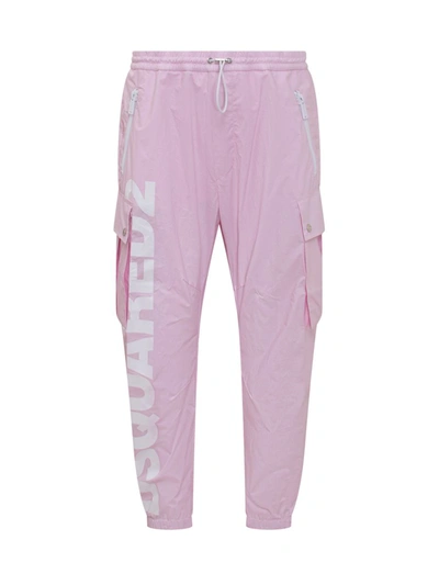 Shop Dsquared2 Cargo Pants In Pink