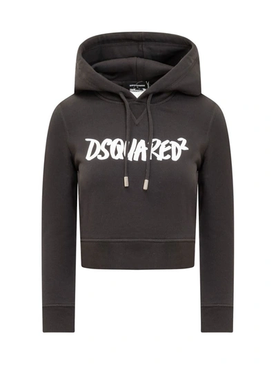 Shop Dsquared2 Mini Sweatshirt With Logo In Black