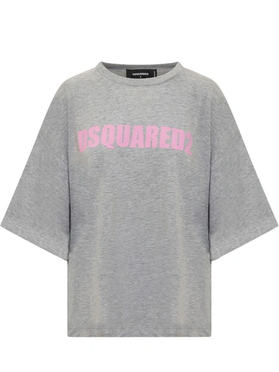 Shop Dsquared2 Oversize T-shirt In Grey