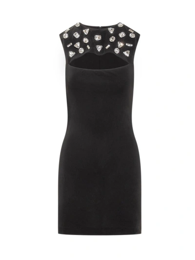 Dsquared2 Crystal-embellished Sleeveless-dress In Black