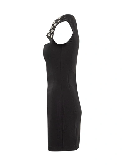 Dsquared2 Crystal-embellished Sleeveless-dress In Black