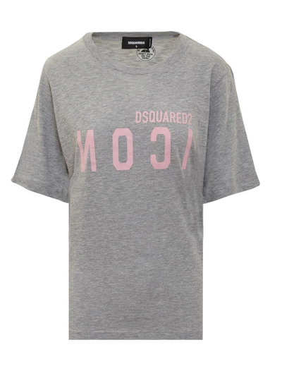 Shop Dsquared2 T-shirt With Logo In Grey