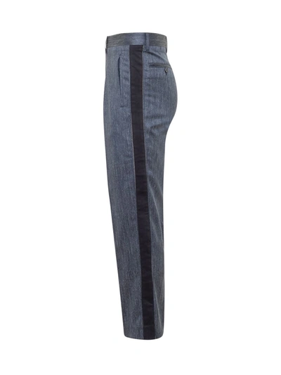 Shop Etro Long Pants In Blue