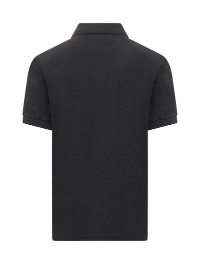 Shop Raf Simons Fred Perry  Slim Polo With Logo In Black