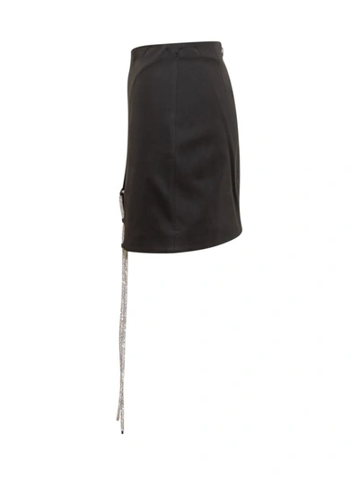 Shop Giuseppe Di Morabito Rhinestones Skirt In Black
