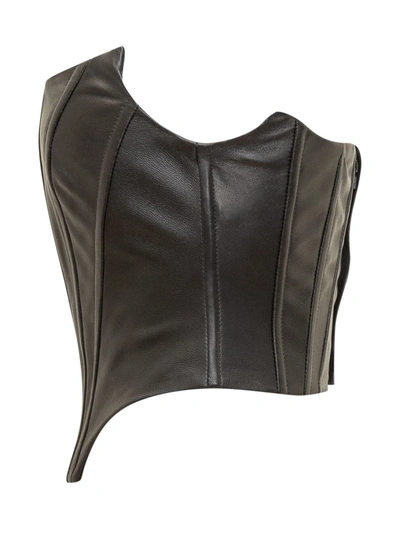 Shop Giuseppe Di Morabito Top Bustier In Black