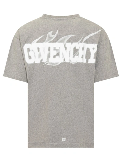 Shop Givenchy T-shirt With Logo In Grey
