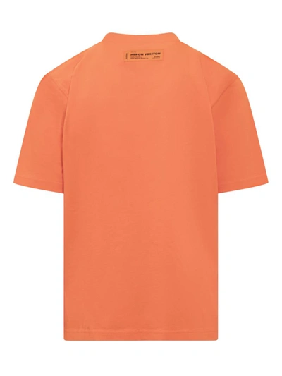 Shop Heron Preston Crew-neck T-shirt In Orange