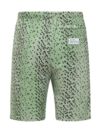 Shop Heron Preston Polka Dot Sweat Shorts In Green