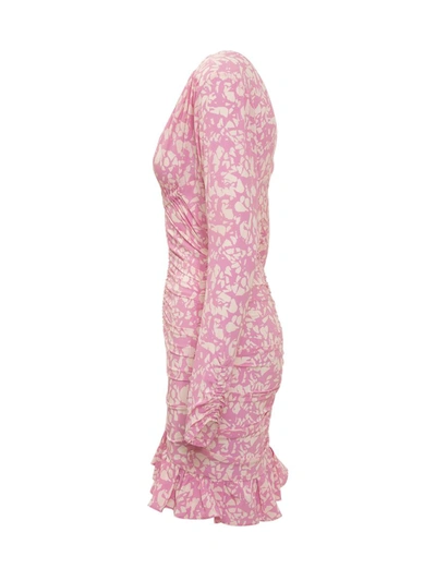 Shop Isabel Marant Lara Dress In Pink