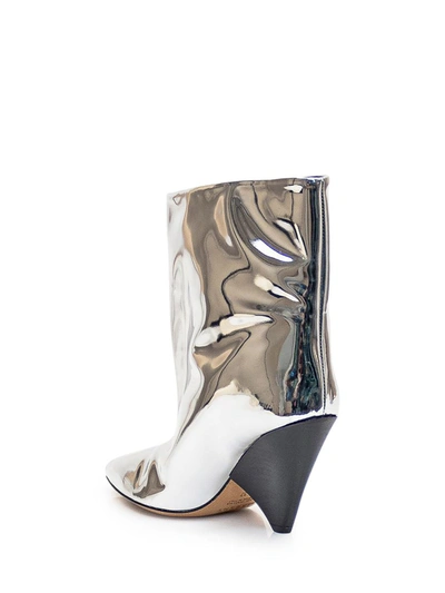 Shop Isabel Marant Miyako Boots In Silver