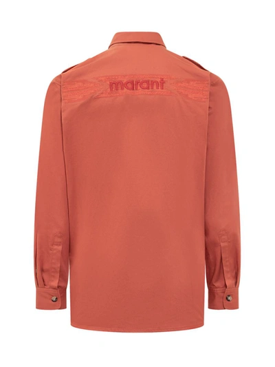 Shop Isabel Marant Pomili Shirt In Orange