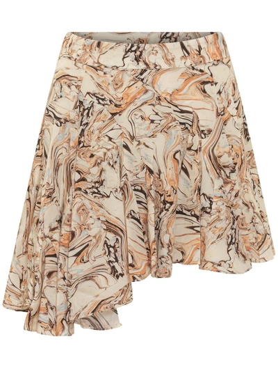 Shop Isabel Marant Teyana Skirt In Beige
