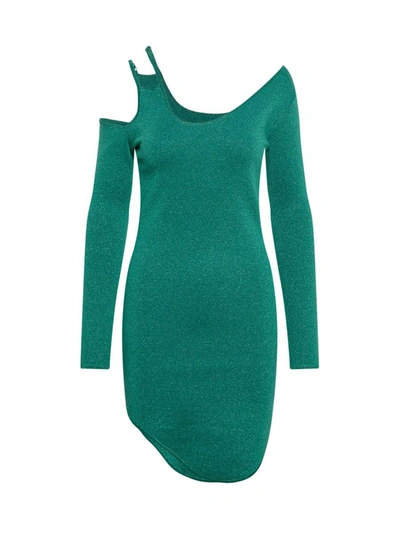 Shop Jw Anderson J.w. Anderson Dress With Cut-out In Green