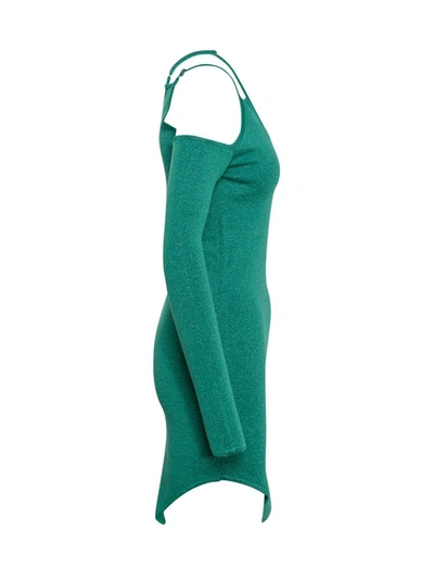 Shop Jw Anderson J.w. Anderson Dress With Cut-out In Green