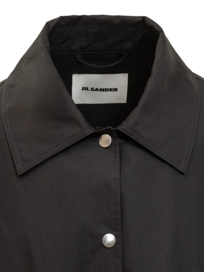 Shop Jil Sander Jacket Shirt In Black