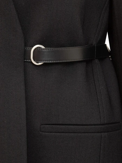 Shop Jil Sander Long Coat In Black