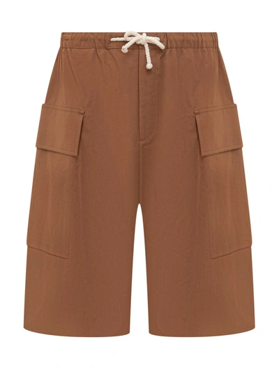 Shop Jil Sander Shorts In Brown