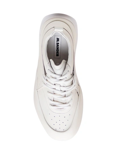 Shop Jil Sander Sneaker Orb In White