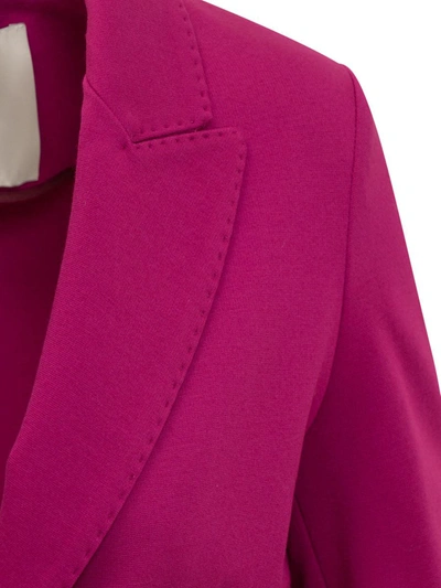 Shop Jucca Single-breasted Jacket In Purple