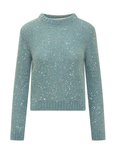 Shop Jucca Sweater In Blue