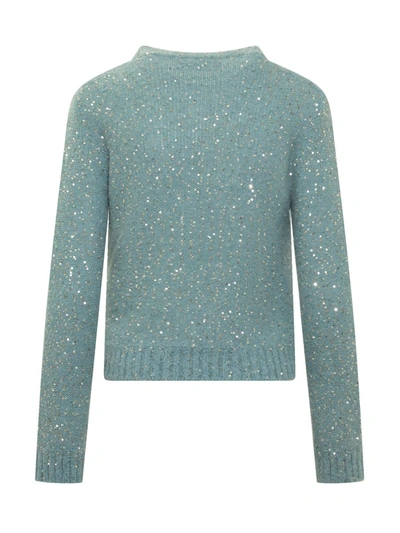 Shop Jucca Sweater In Blue