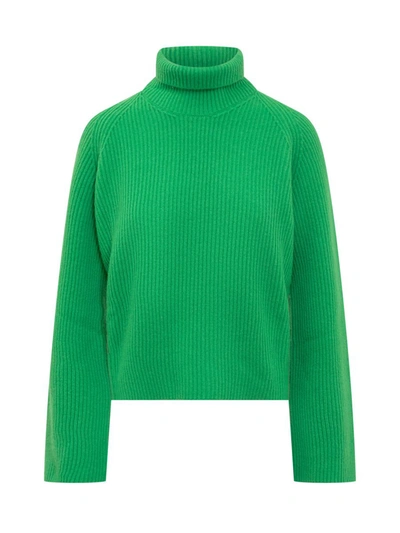 Shop Jucca Turtleneck Sweater In Green