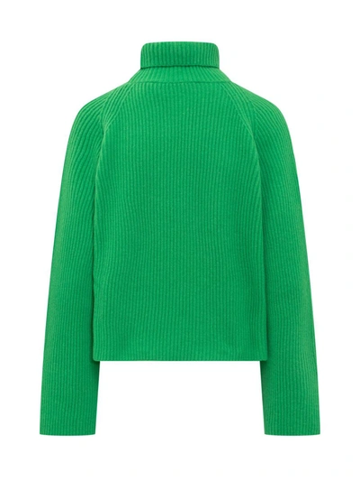 Shop Jucca Turtleneck Sweater In Green