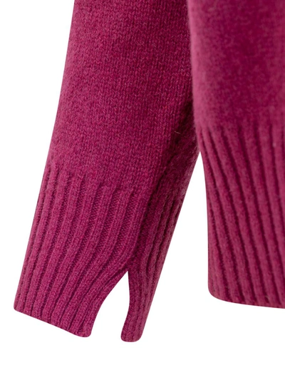 Shop Jucca Turtleneck Sweater In Purple