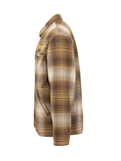 Shop Kenzo Checked Shirt In Brown
